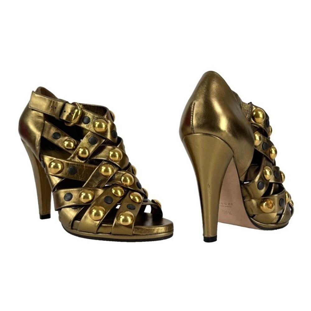 Gucci Babouska Accents Leather Sandals Women's Size 6.5